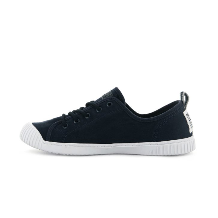 Palladium Easy Lace Canvas Low Tops Women's Sneakers Black | UK C817-QDX